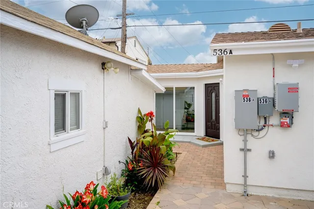 a front view of a house