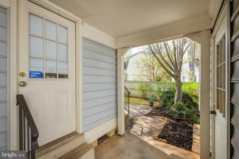a view of a porch