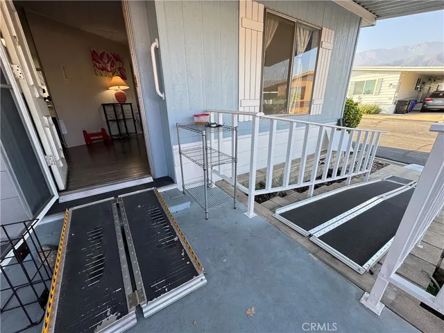 a view of an outdoor sitting area
