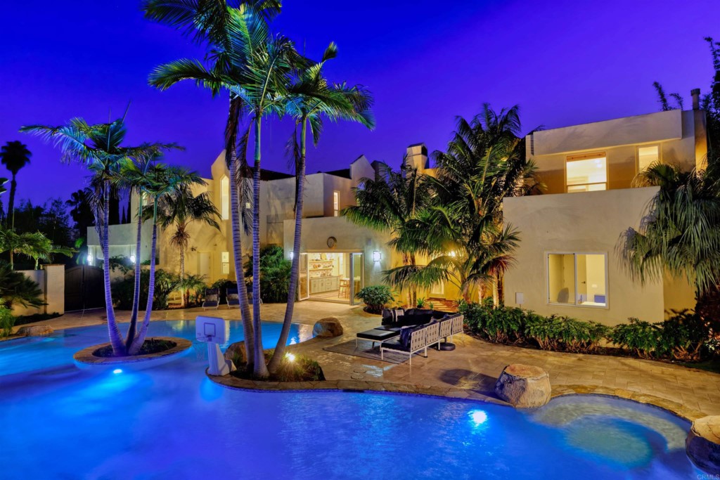 1264 Rancho Encinitas Drive Encinitas, CA 92024 - Photo 20 of 37 a view of a house with swimming pool and sitting area