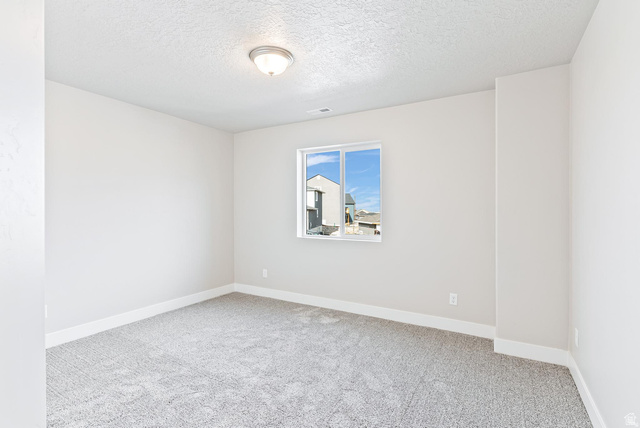 257 North Slant Road, Unit 51M Mapleton, UT 84660 - Photo 22 of 24 Empty room with light colored carpet and a textured ceiling
