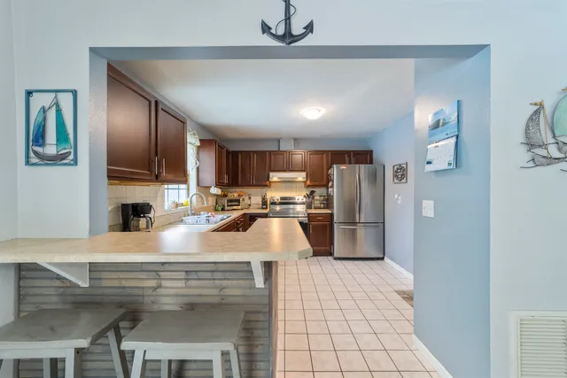 a bedroom with a bed and a walk in closet