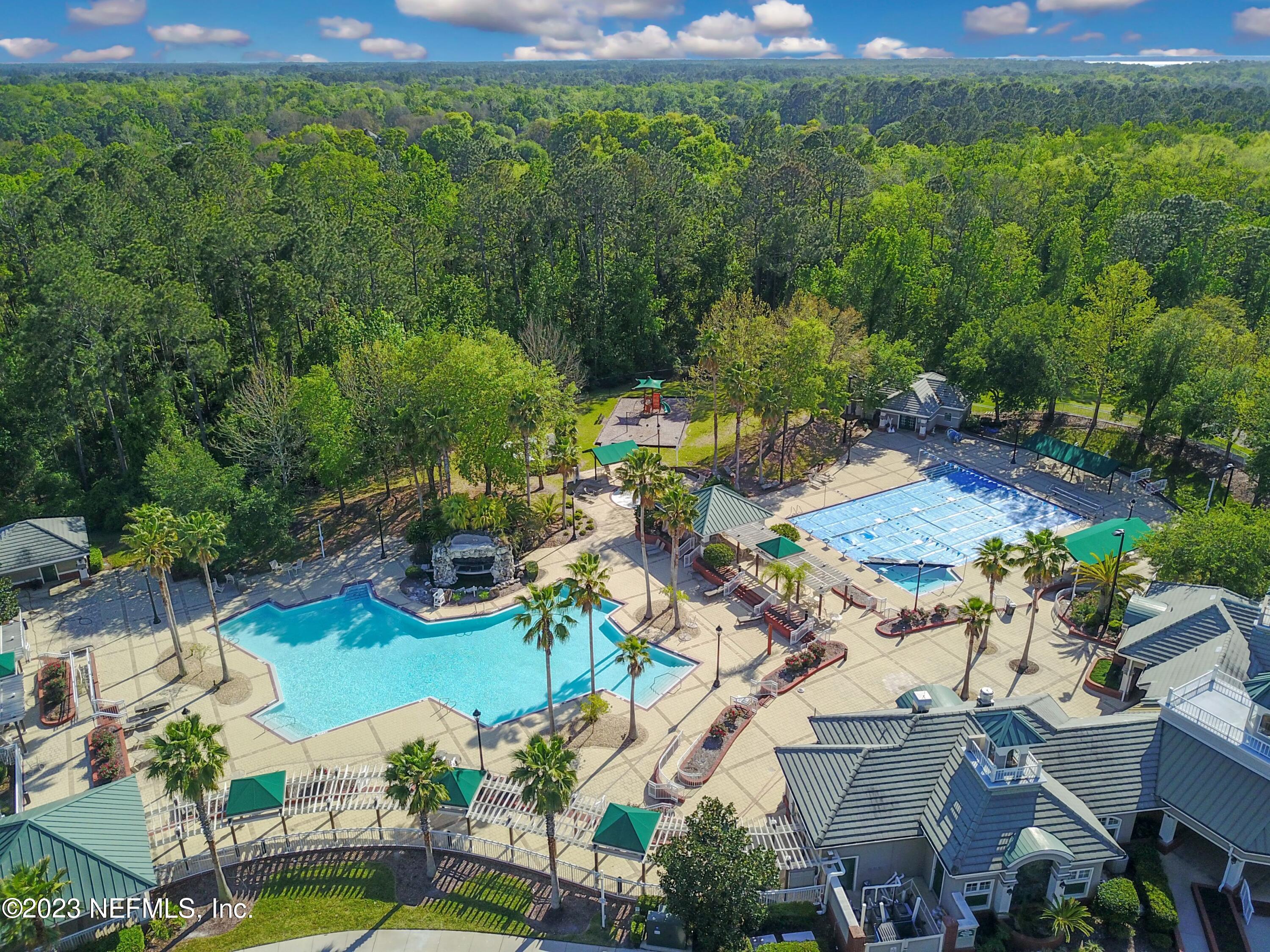 4100 Lonicera Loop St. Johns, FL 32259 - Photo 47 of 65 an aerial view of residential house with outdoor space and swimming pool