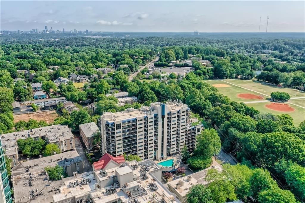 Bird's eye view of Ansley Above The Park ~ across the street from Piedmont Park & Beltline