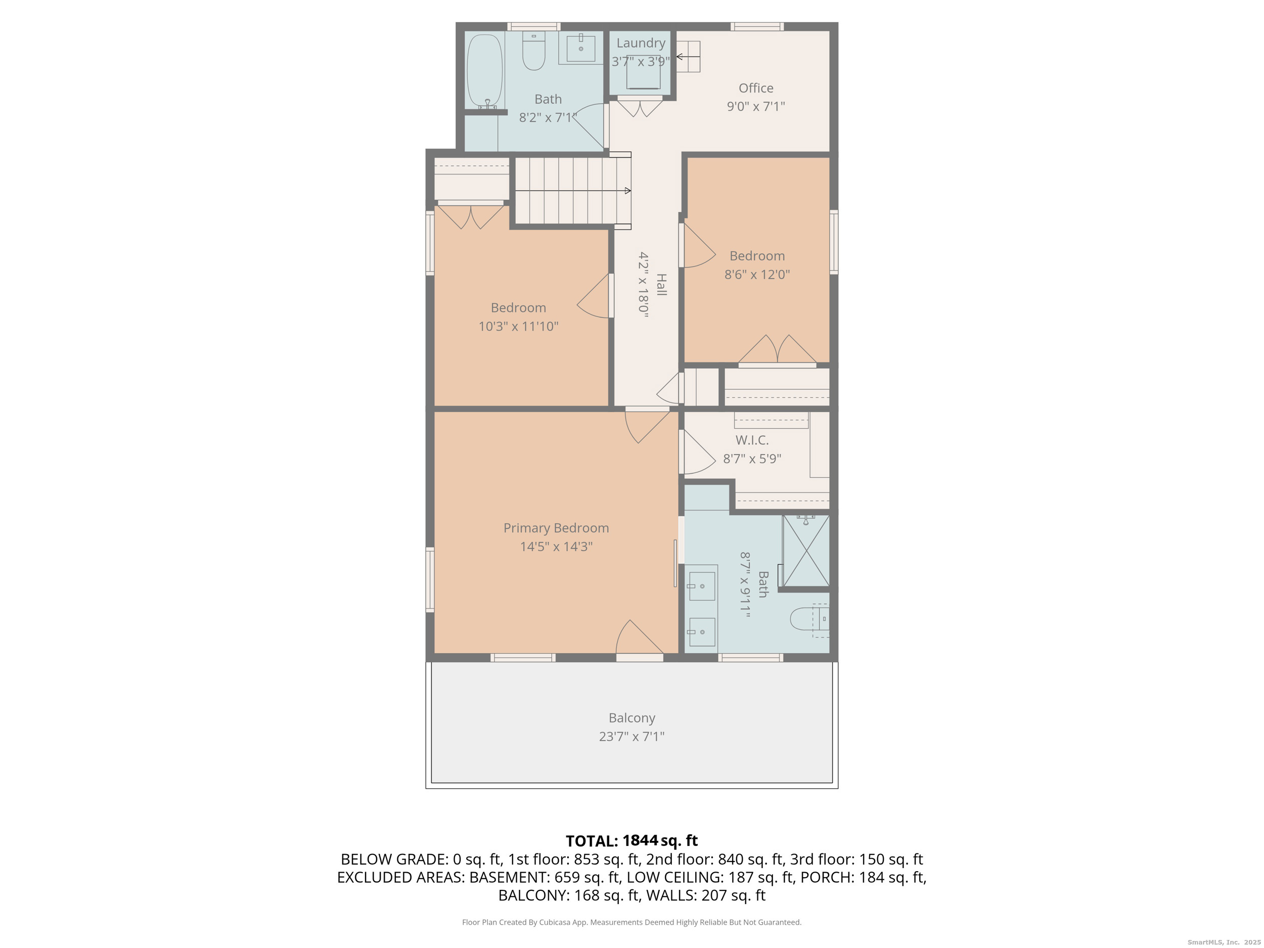 285 Old Whitfield Street Guilford, CT 06437 - Photo 38 of 40 FLOOR PLAN ~ second level