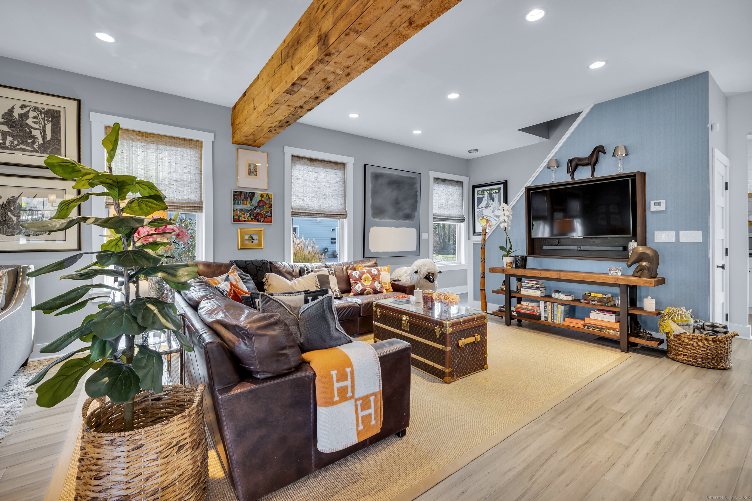 285 Old Whitfield Street Guilford, CT 06437 - Photo 7 of 40 NOTE: Home is sold fully furnished, with all items conveying excluding the Louis Vuitton suitcase table as well as some personal belongings. Please inquire with the Listing Agent.