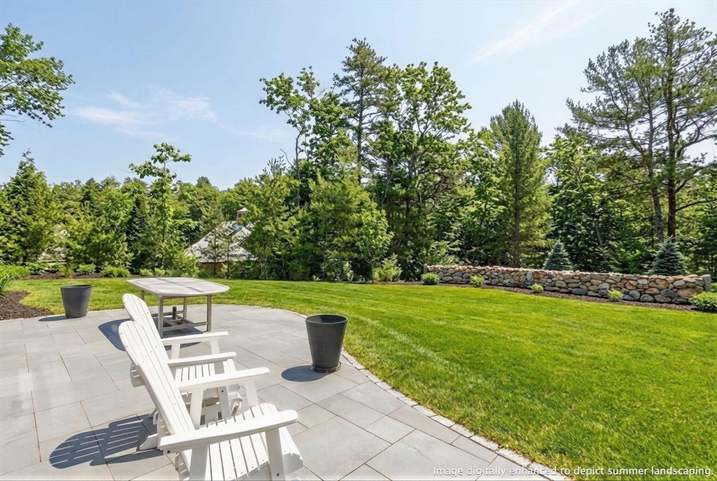 12 Talcott Pines Road Plymouth, MA 02360 - Photo 24 of 41 a view of a chairs and table on the terrace