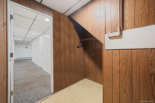 a view of a wooden door