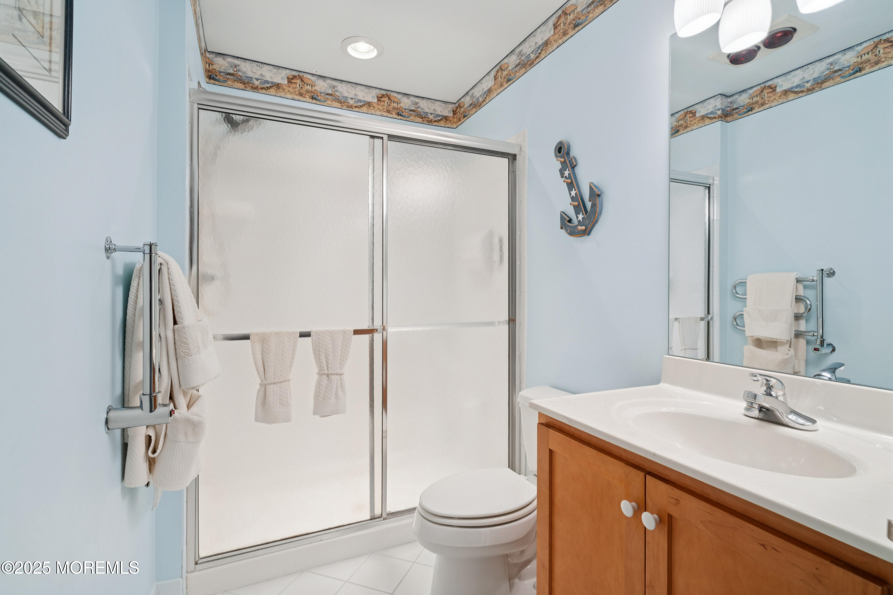 66 Crooked Stick Road Jackson, NJ 08527 - Photo 22 of 25 a bathroom with a granite countertop sink toilet and shower