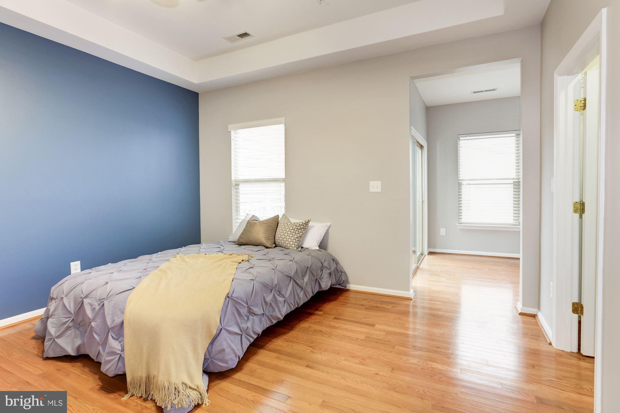 122 South Exeter Street, Unit 126 Baltimore, MD 21202 - Photo 15 of 27 Large master bedroom with tray ceiling