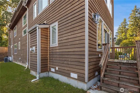 a view of outdoor space and deck