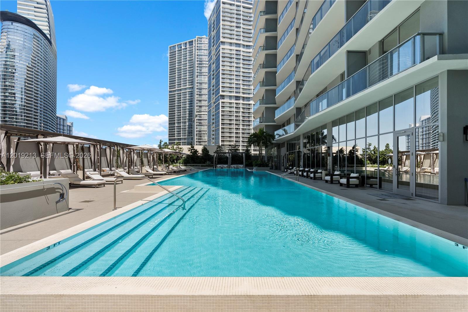77 Southeast 5th, Unit 3702 Miami, FL 33131 - Photo 42 of 63 a view of swimming pool with patio
