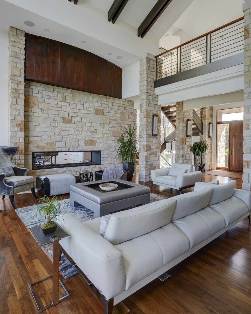 315 South Valley Hill Road Bull Valley, IL 60098 - Photo 11 of 86 a living room with furniture wooden floor and a fireplace