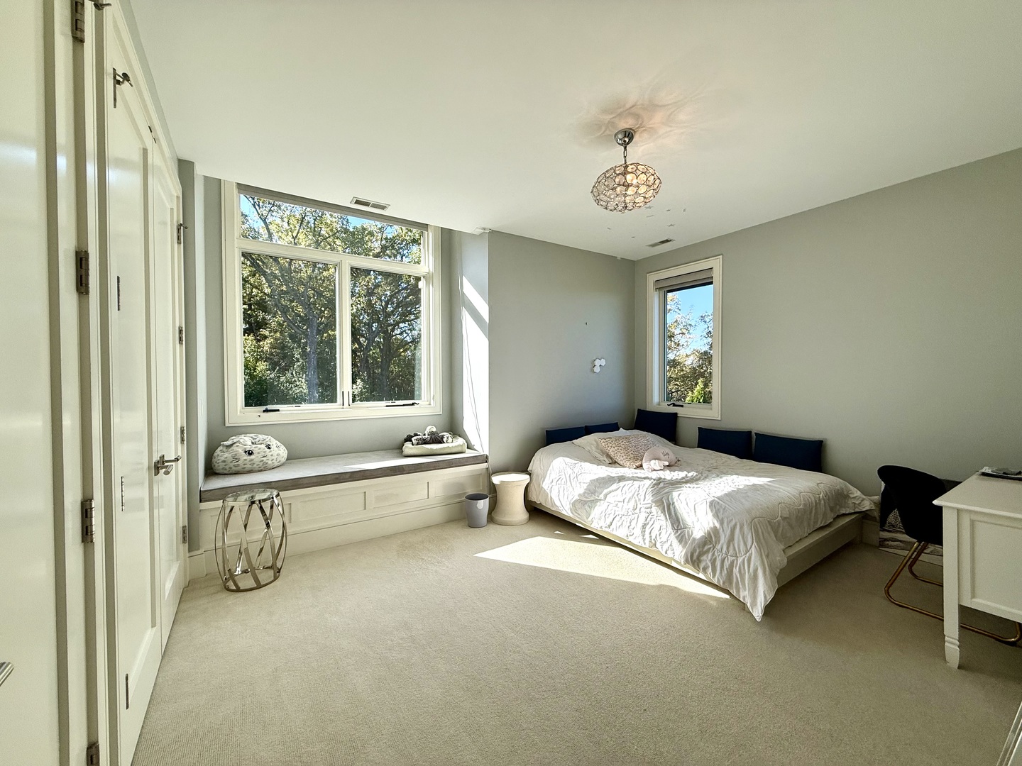 315 South Valley Hill Road Bull Valley, IL 60098 - Photo 25 of 58 a spacious bedroom with a bed and a table