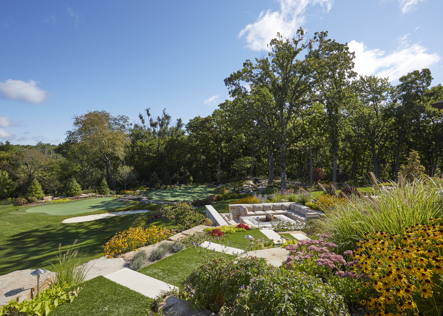 315 South Valley Hill Road Bull Valley, IL 60098 - Photo 60 of 86 a view of a yard with an trees