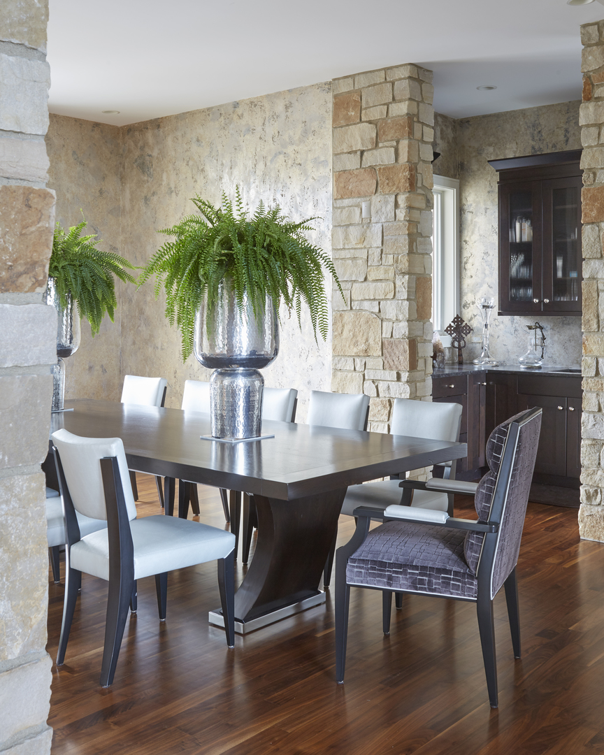 315 South Valley Hill Road Bull Valley, IL 60098 - Photo 9 of 86 a dining room with furniture potted plants and wooden floor