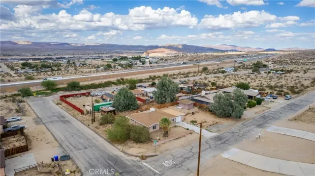 a view of a city with a lake