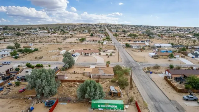 an aerial view of a city
