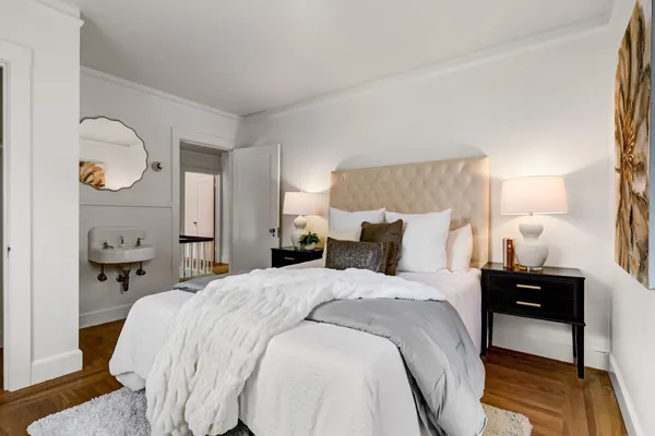 a view of a porch with a bench in patio