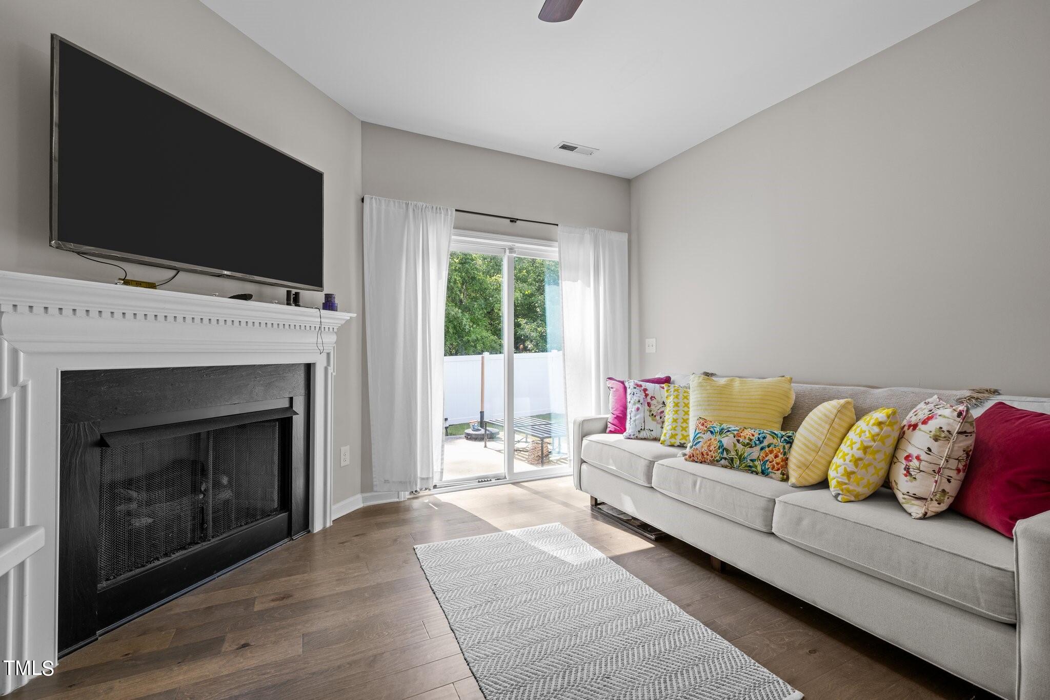 121 Zante Currant Road Durham, NC 27703 - Photo 12 of 30 Family Room with Gas Fireplace