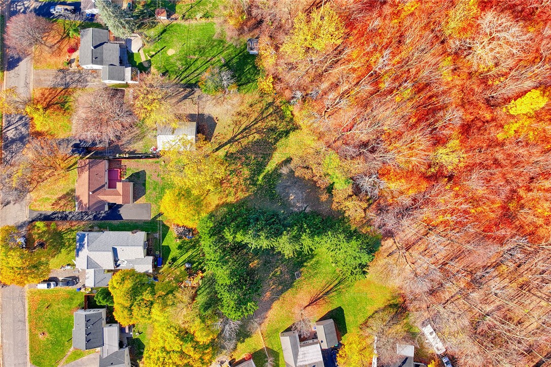 29 Seneca Street Webster, NY 14580 - Photo 44 of 44 AERIAL VIEW SHOWS PRIVATE WOODED BACKYARD * CONNEC
