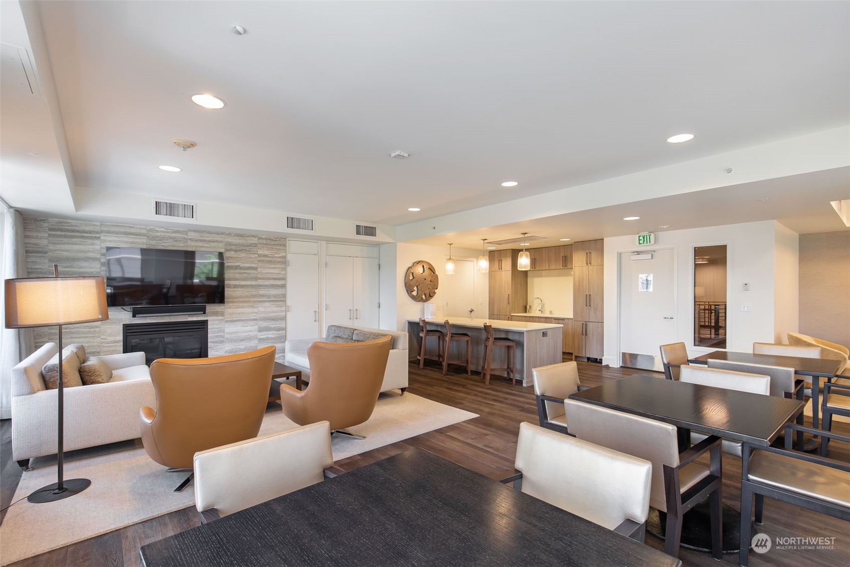 910 Lenora Street, Unit S310 Seattle, WA 98121 - Photo 34 of 40 a living room with furniture and wooden floor