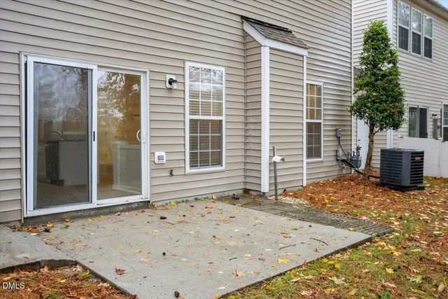 a view of a backyard of a house