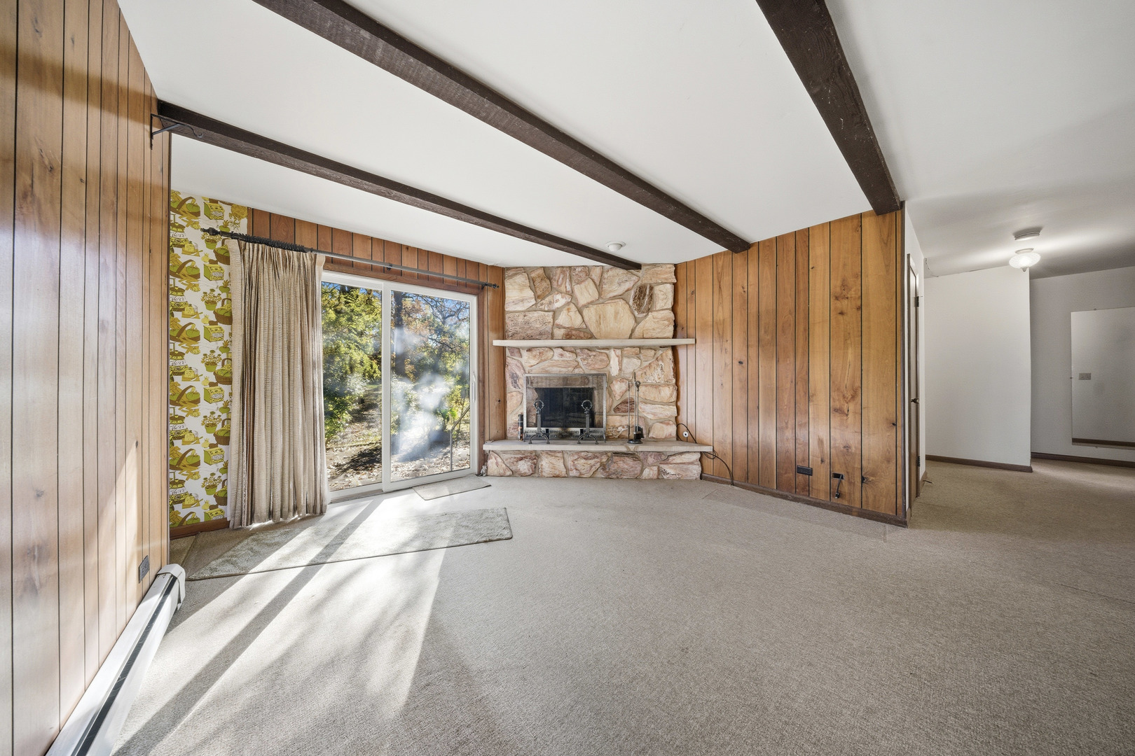 3805 Klasen Road Cary, IL 60013 - Photo 33 of 65 a view of a livingroom with an empty space and a fireplace
