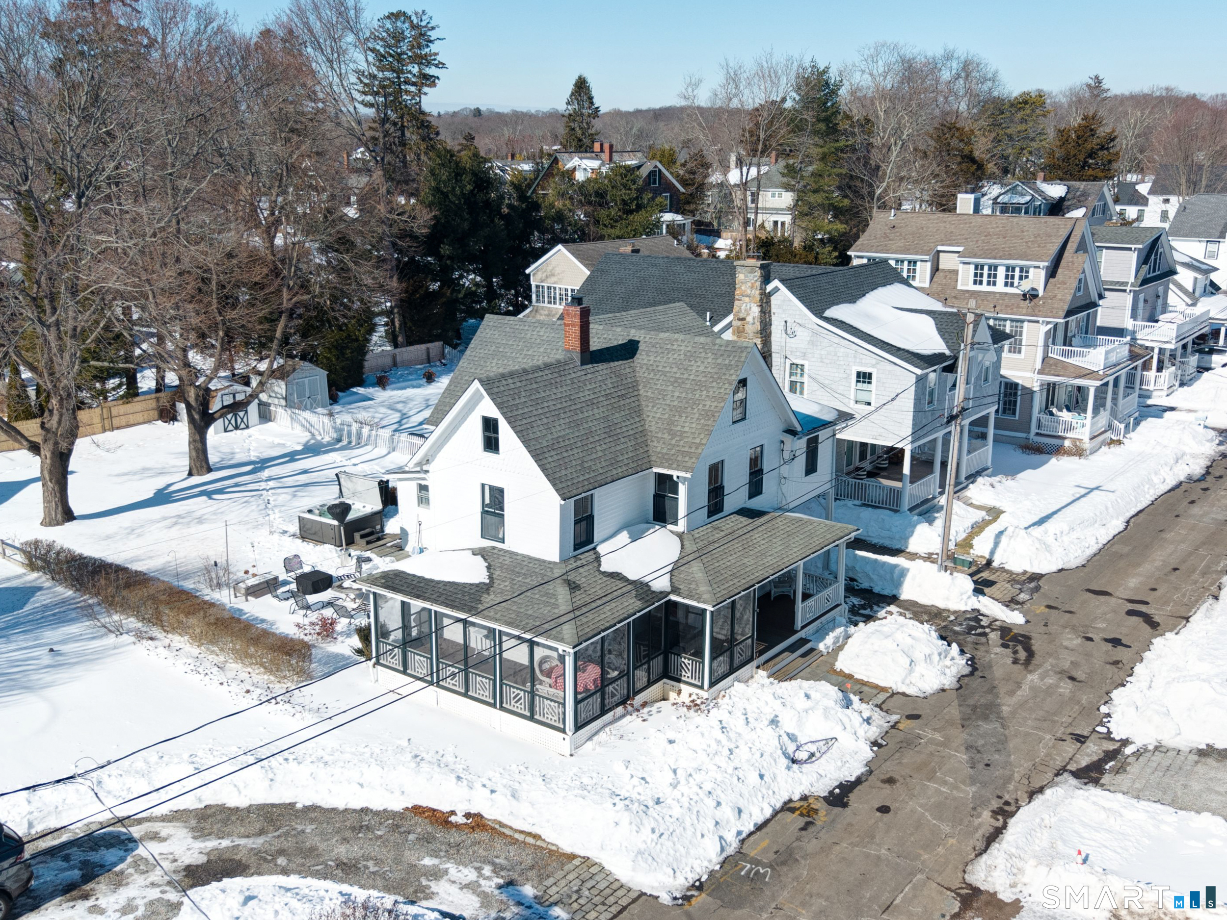 11 Tuxis Road Madison, CT 06443 - Photo 2 of 40 Bird's-eye view capturing the home and surrounding landscape.
