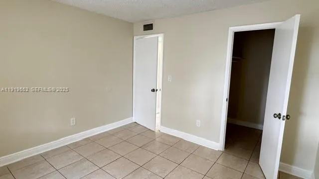 a view of a small space with a window