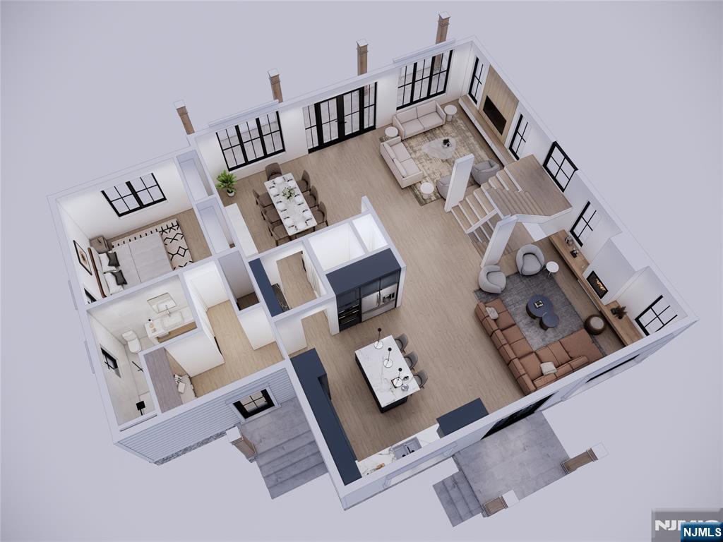 615 Shelton Road Ridgewood, NJ 07450 - Photo 3 of 7 a view of living room with furniture and air hockey table