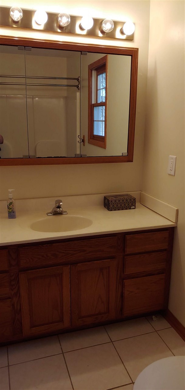 20979 Free Church Road Caledonia, IL 61011 - Photo 23 of 40 a bathroom with a sink and a mirror