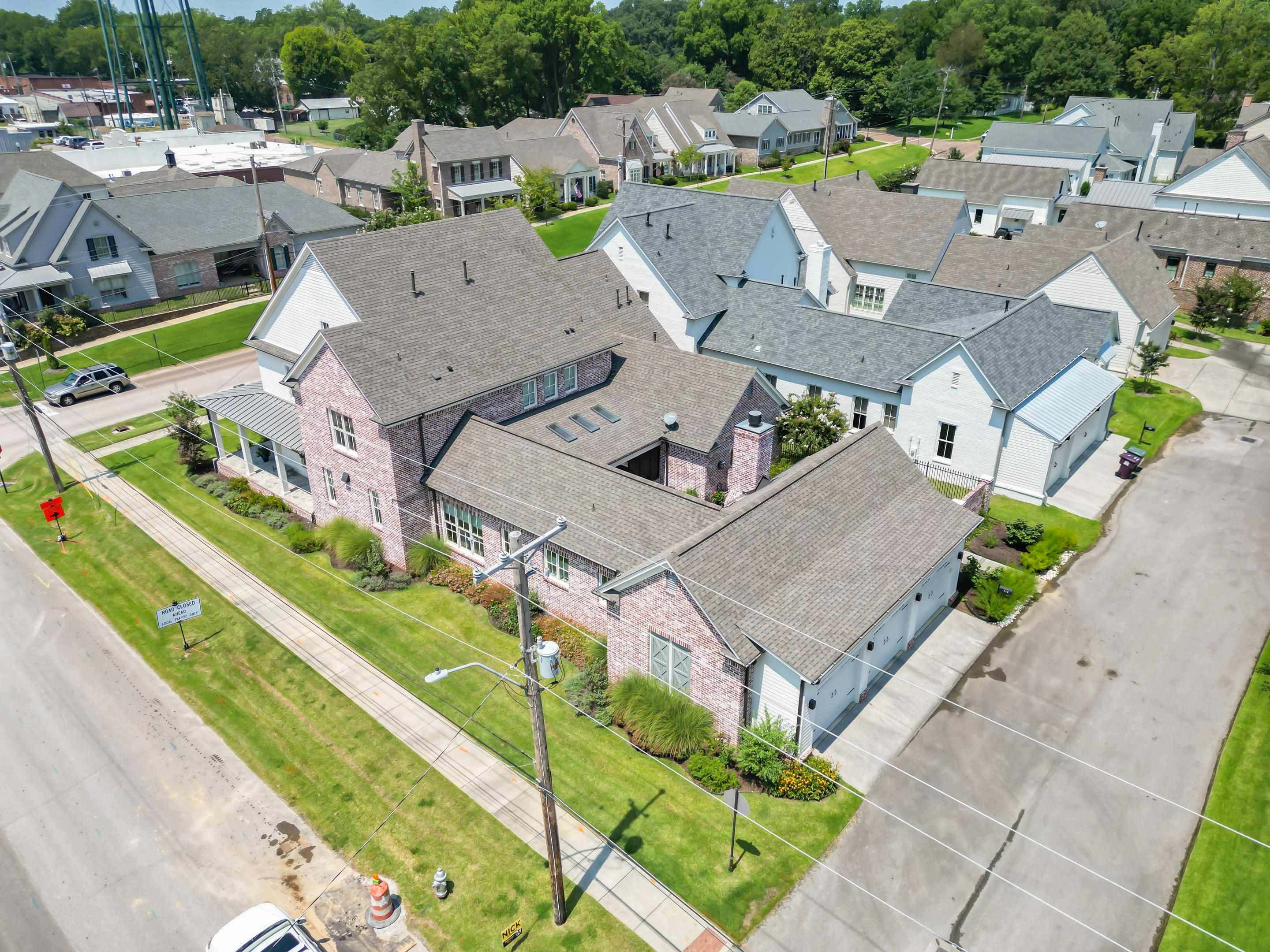 112 North Mt Pleasant Road Collierville, TN 38017 - Photo 40 of 40 an aerial view of a house with a garden