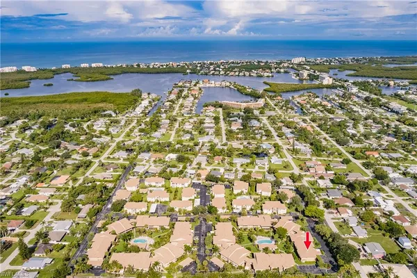 a view of a city with ocean view