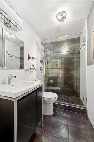 a room with furniture and a large window