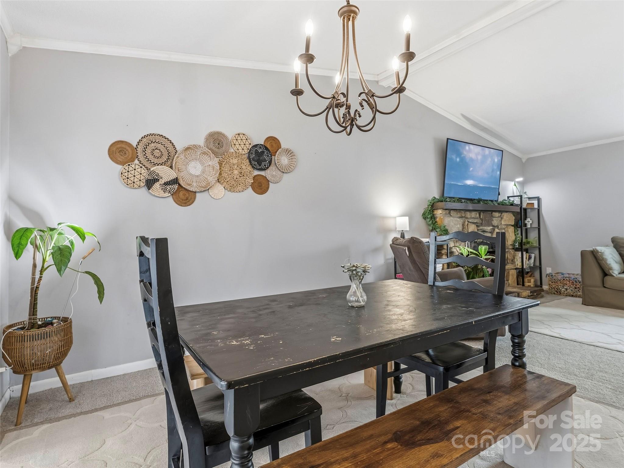 531 Three Mile Knob Road Pisgah Forest, NC 28768 - Photo 9 of 37 a view of a dining room with furniture