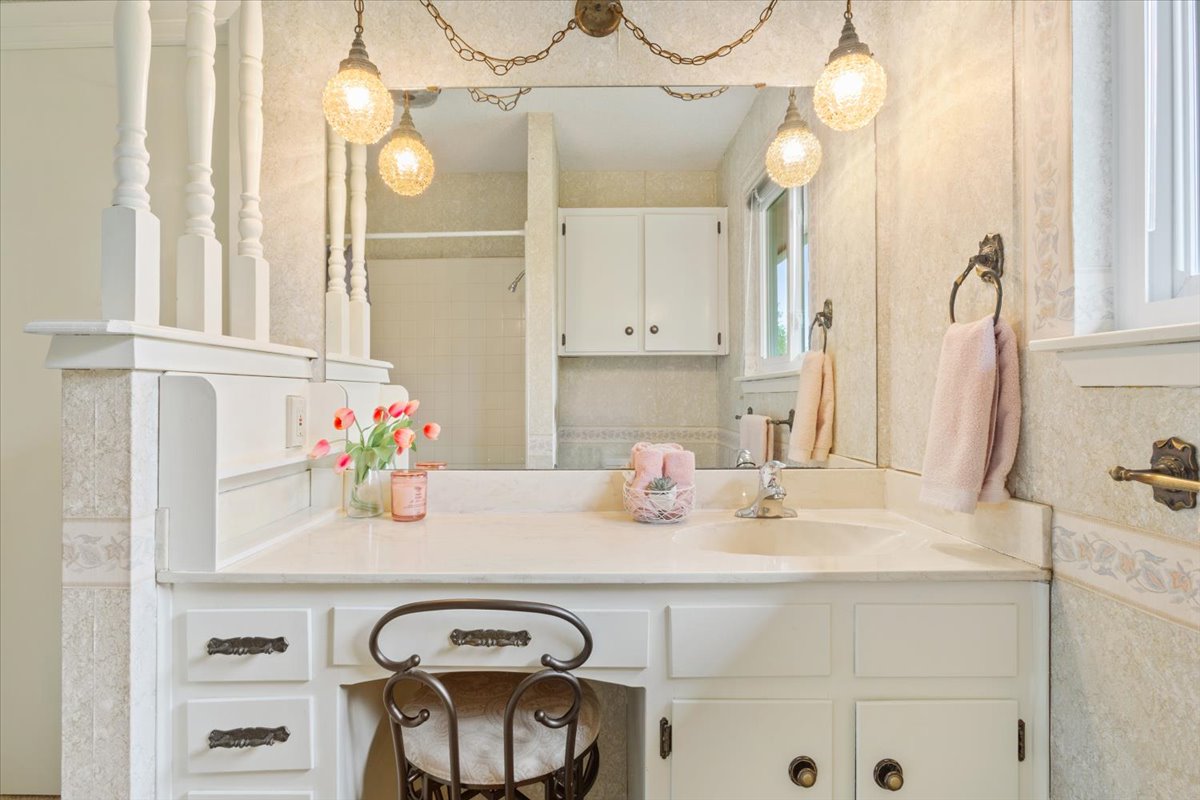 4015 Ramada Trail Georgetown, TX 78628 - Photo 20 of 35 Bathroom with vanity and a shower with curtain