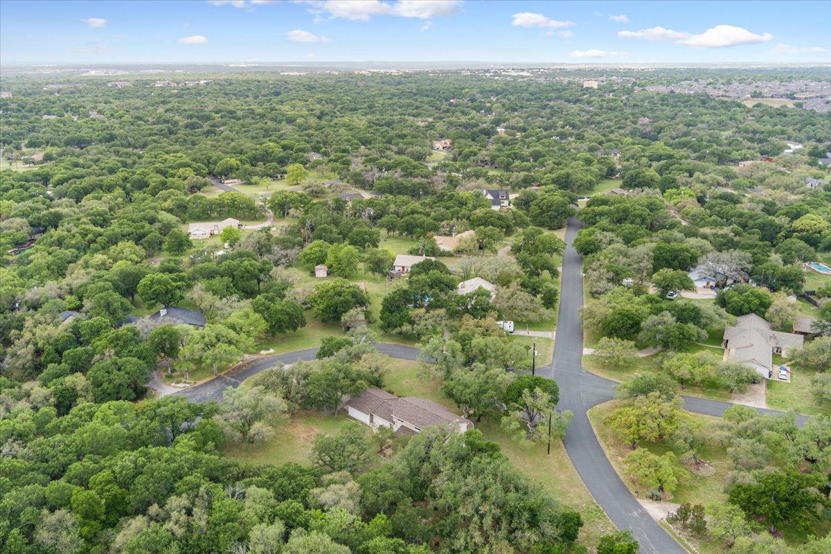 4015 Ramada Trail Georgetown, TX 78628 - Photo 35 of 35 Bird's eye view of a heavily wooded area