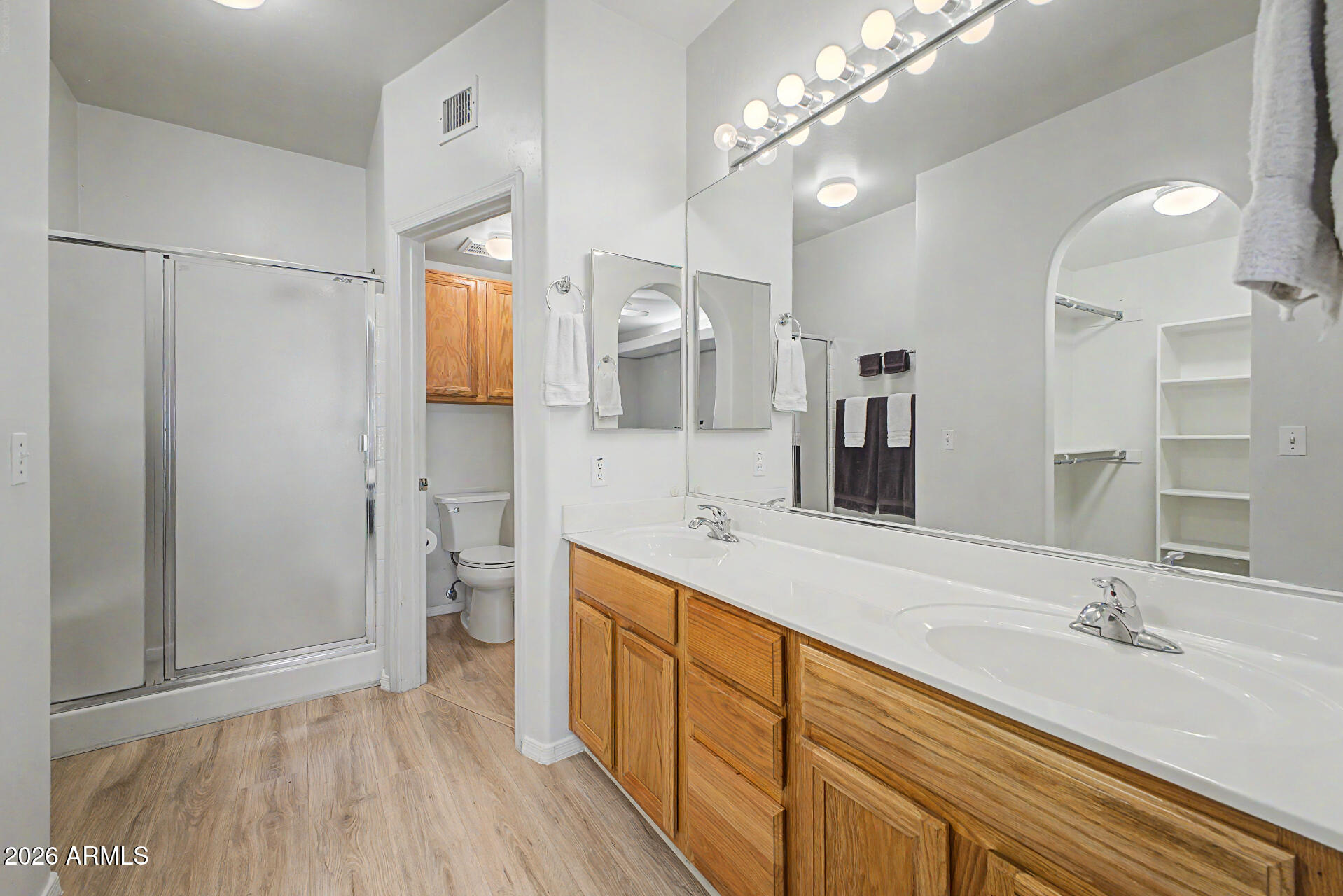 5445 East McKellips Road, Unit 21 Mesa, AZ 85215 - Photo 14 of 31 Updated LVP at Master Bath