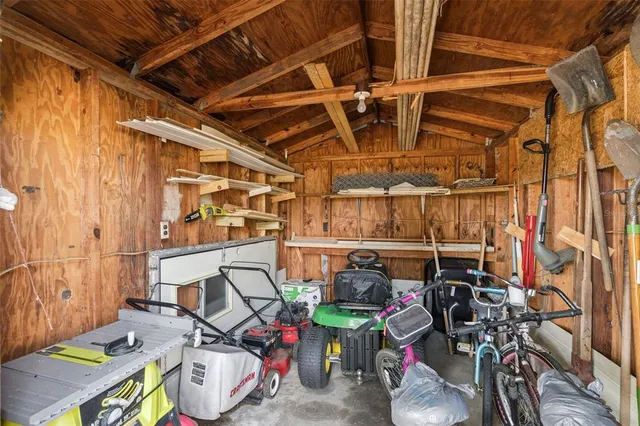 a view of storage and utility room