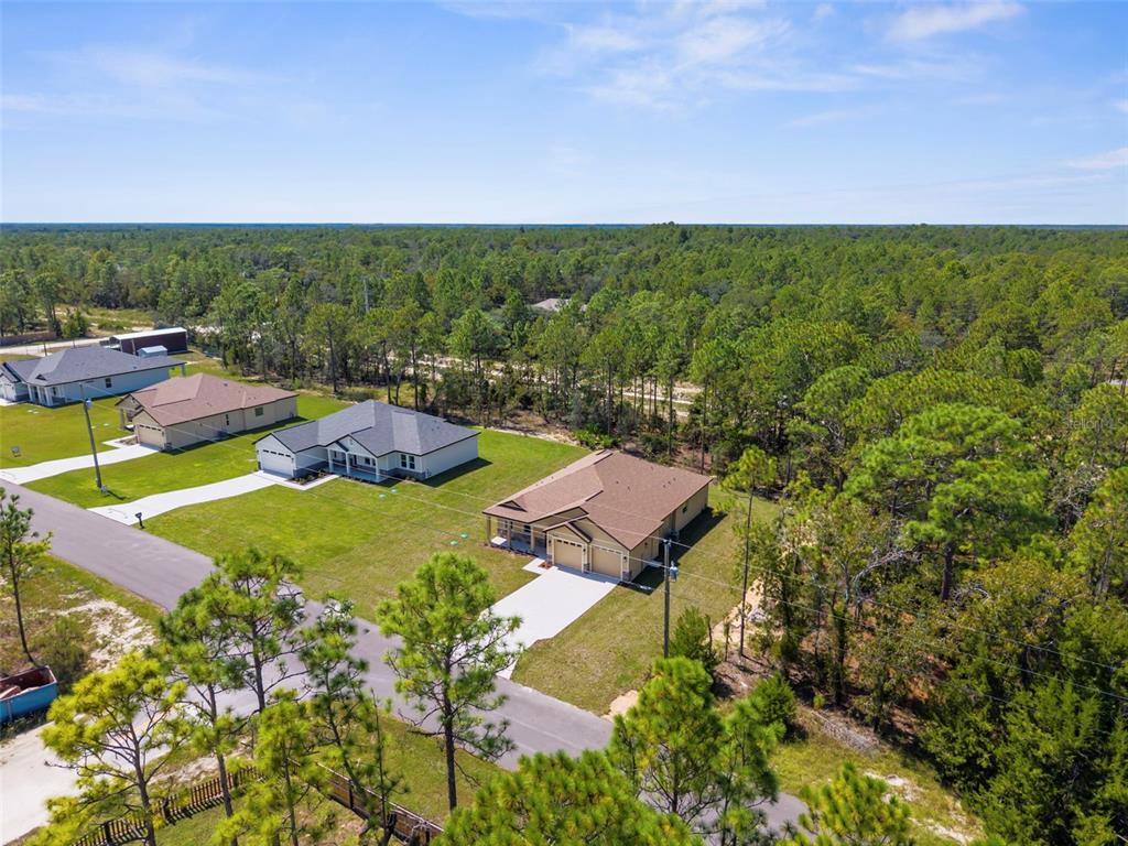 16143 Penn State Road Weeki Wachee, FL 34614 - Photo 34 of 45 an aerial view of residential houses with outdoor space