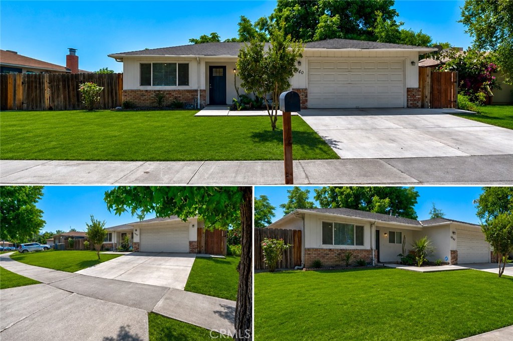 1840 Cheyenne Drive Merced, CA 95348 - Photo 90 of 90 a front view of a house with a garden and yard