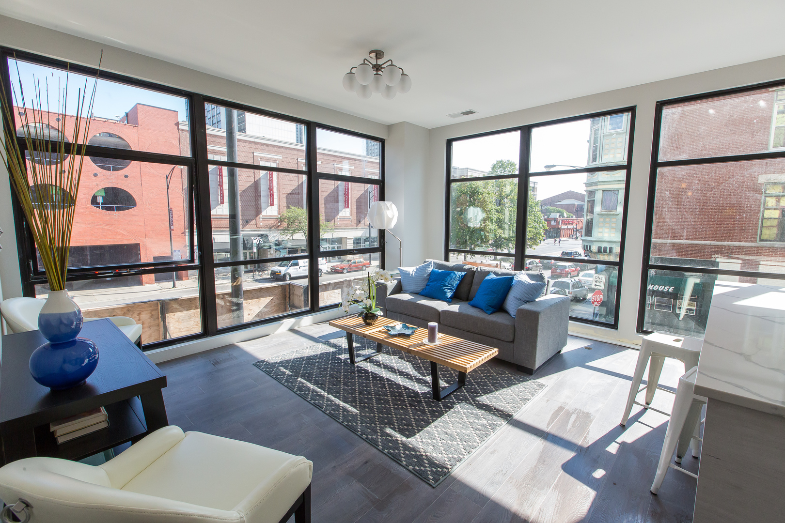 Undisclosed Address Chicago, IL 60610 - Photo 3 of 14 a living room with furniture and a floor to ceiling window