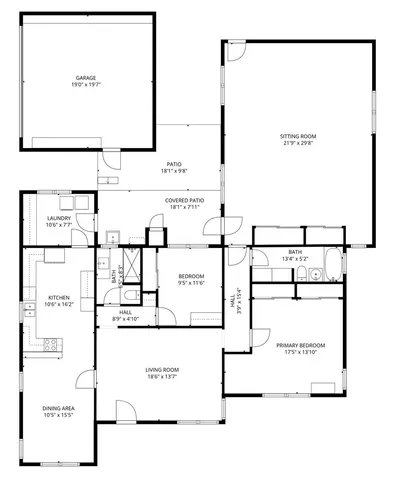 a picture of a bathroom with a picture of a picture