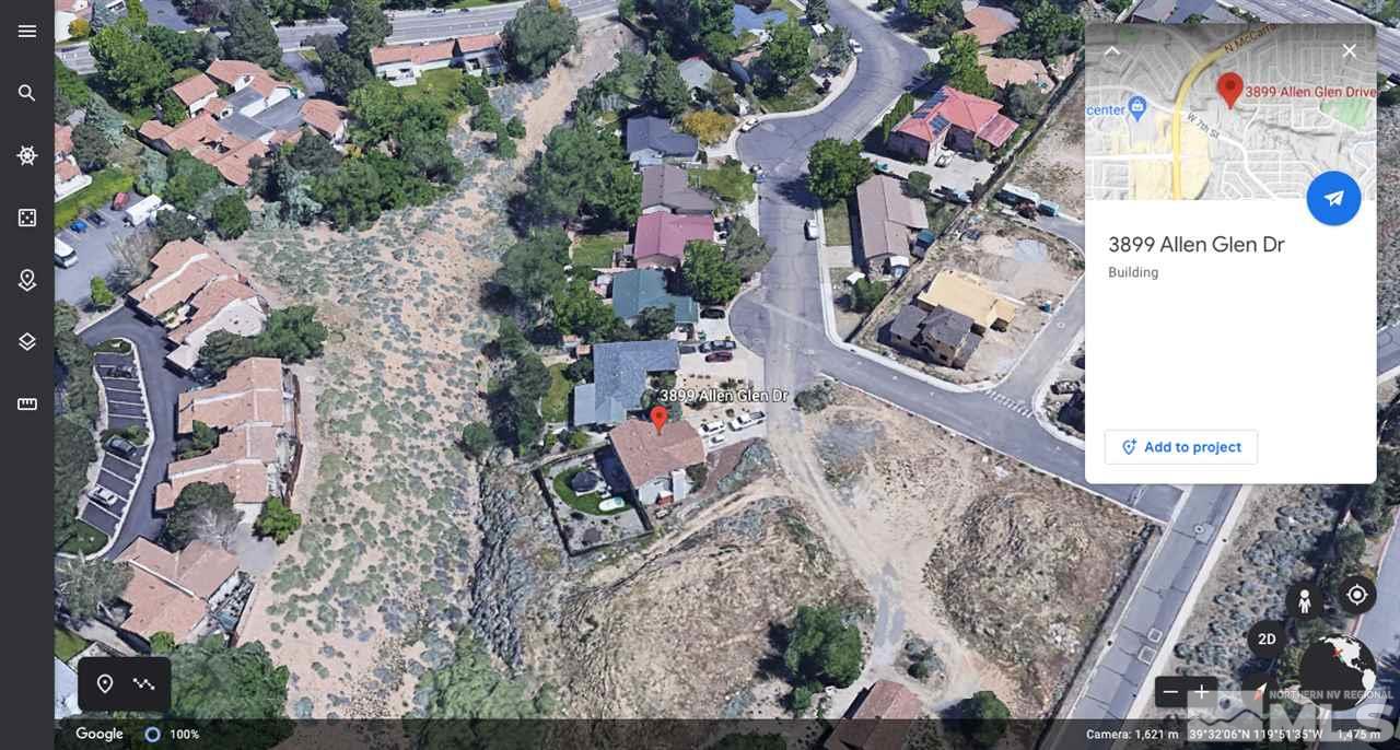 3899 Allen Glen Drive Reno, NV 89503 - Photo 12 of 13 an aerial view of residential house with outdoor space and parking