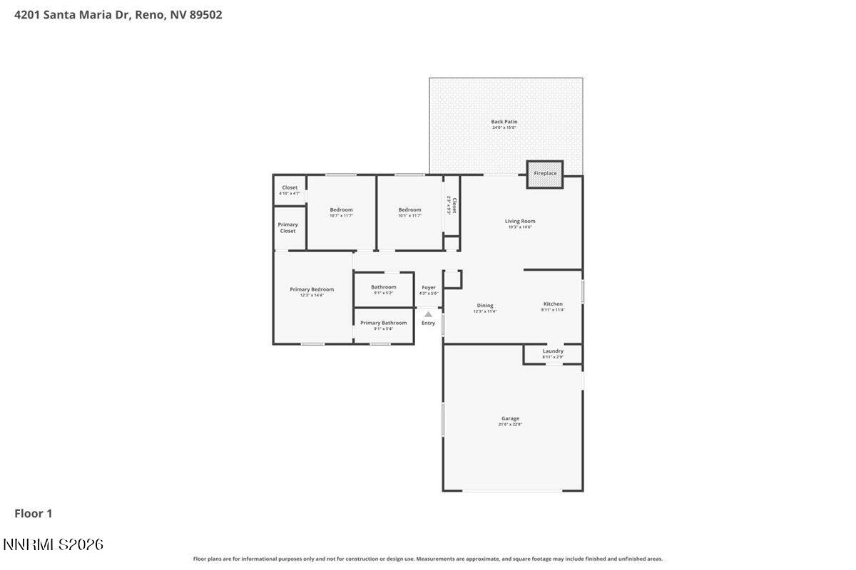 4201 Santa Maria Drive Reno, NV 89502 - Photo 35 of 35 01-Floor-1