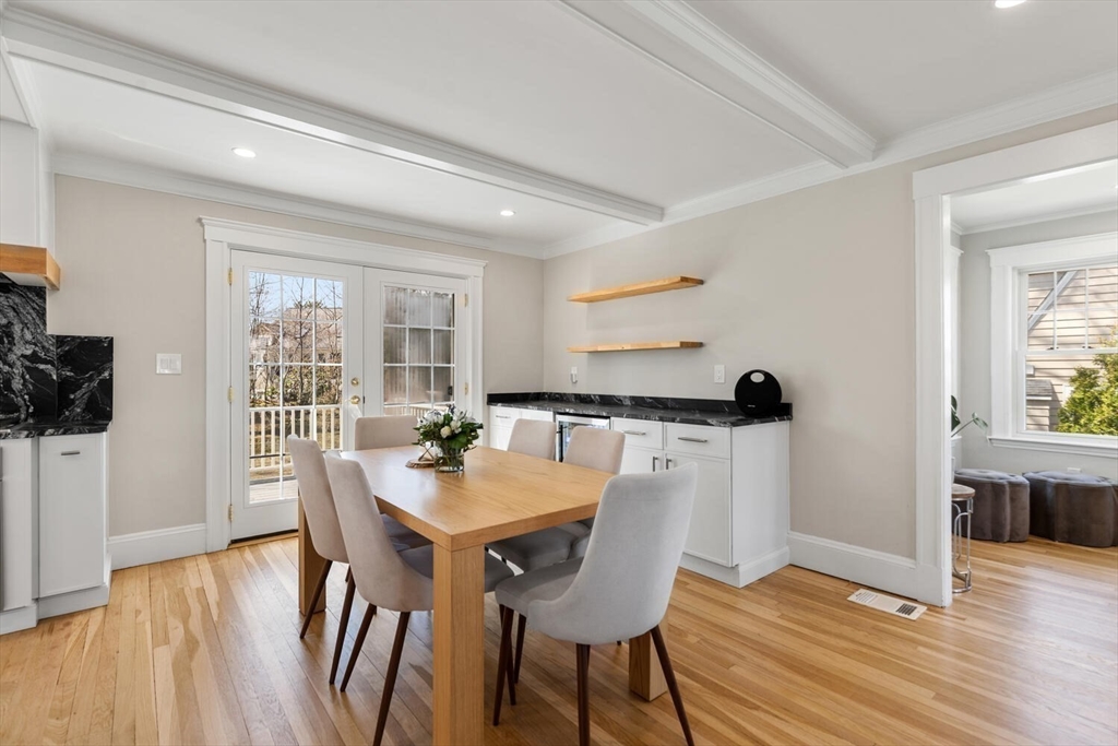 46 Bothfeld Road Newton, MA 02459 - Photo 8 of 22 a view of a dining room with furniture and wooden floor