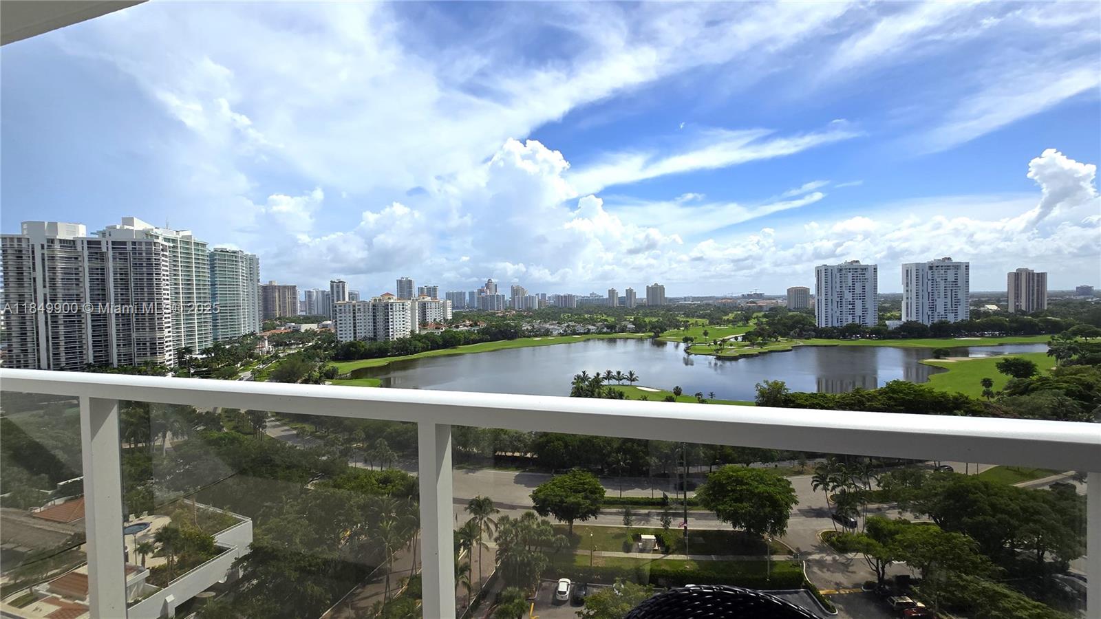 3731 North Country Club Drive, Unit 1825 Aventura, FL 33180 - Photo 11 of 25 a view of a lake from a balcony
