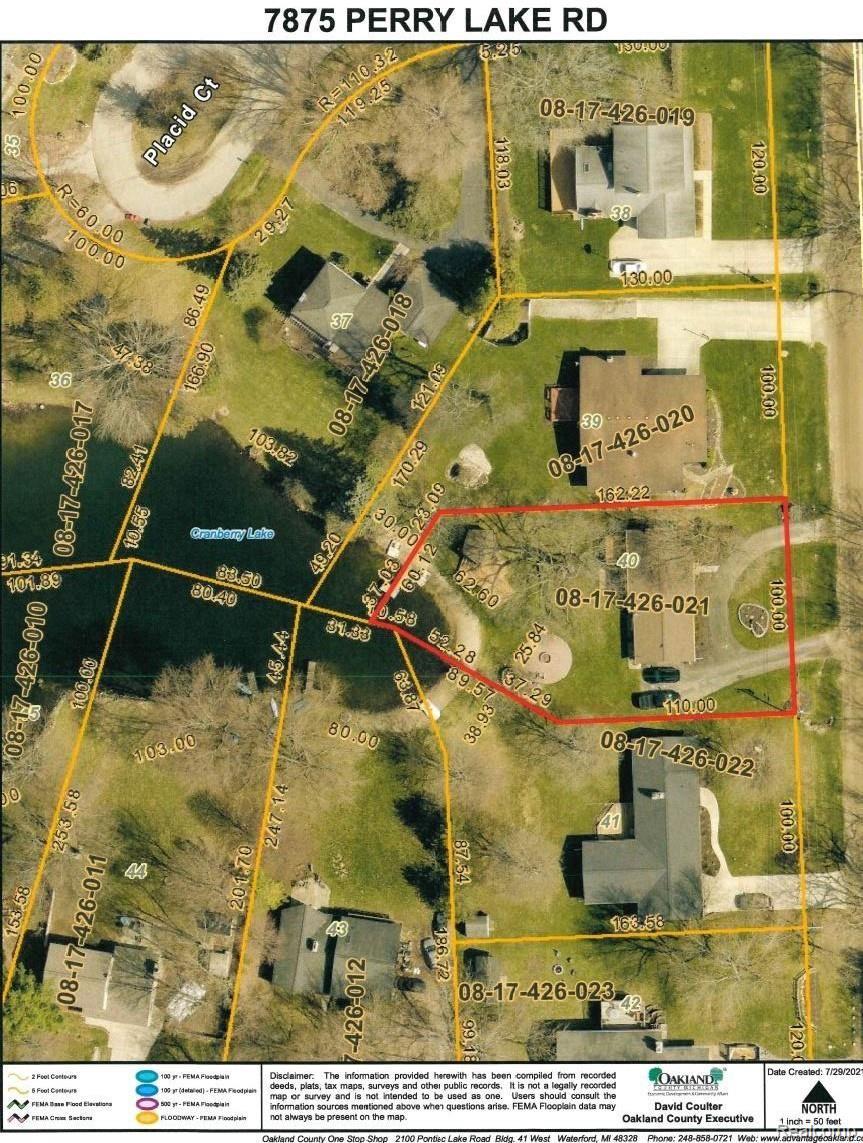 7875 Perry Lake Road Clarkston, MI 48348 - Photo 66 of 69 7875 Perry Lake Rd Map.JPG