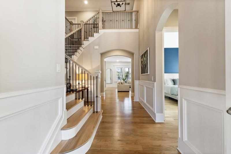 1105 Lee Street Milton, GA 30004 - Photo 12 of 47 a view of entryway and hall with wooden floor